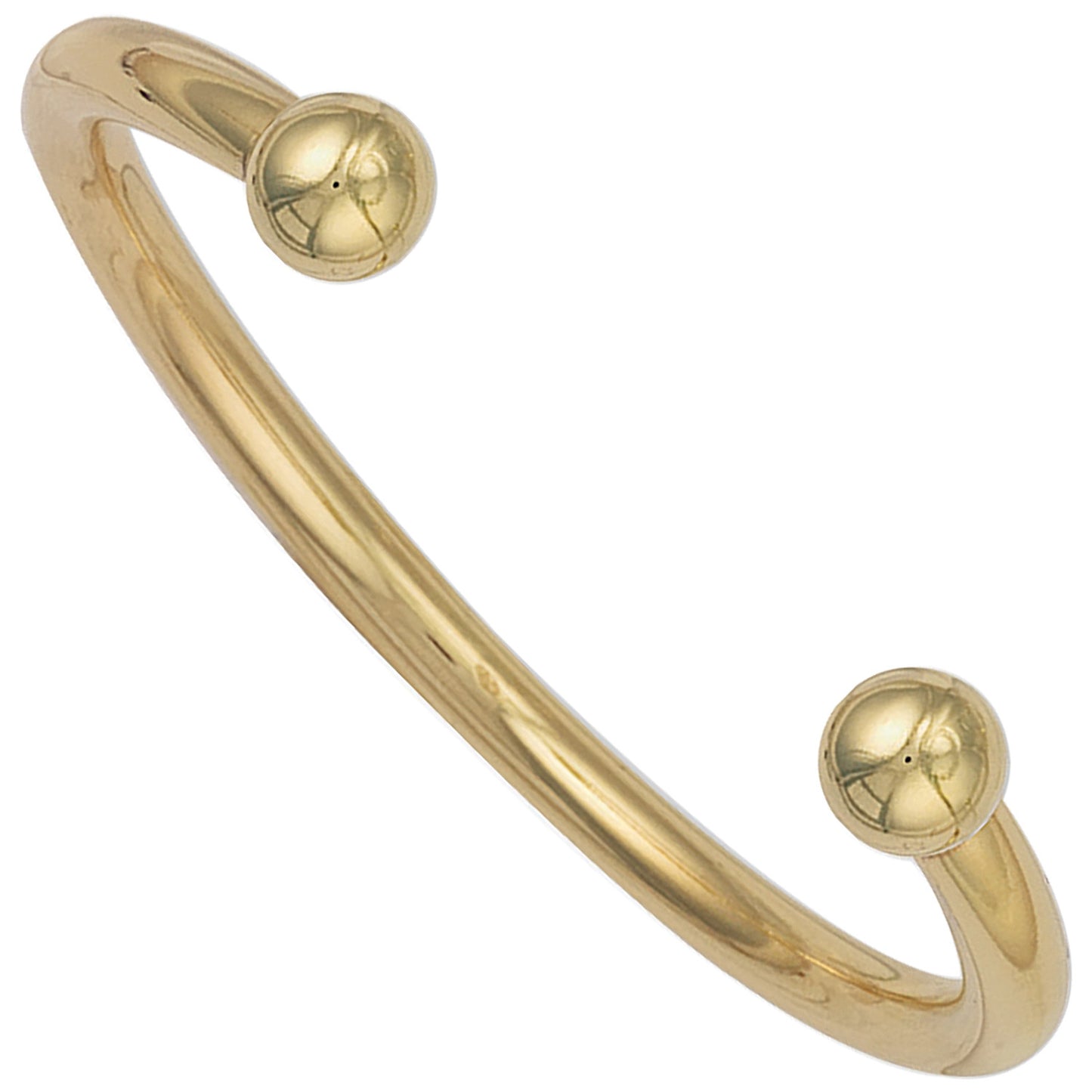 Y/G Gents 6mm Torque Solid Bangle