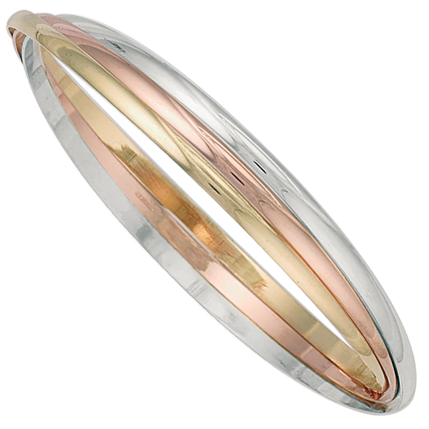 YW & R/G 3mm Russian Wedding Bangle