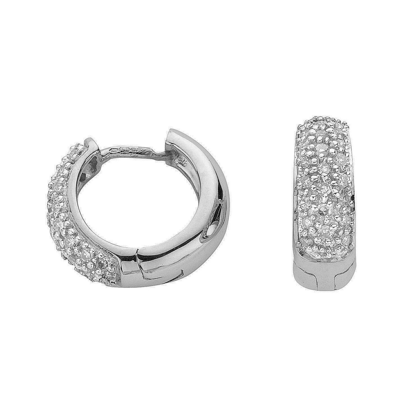 9ct White Gold 0.42ct Diamond Earrings