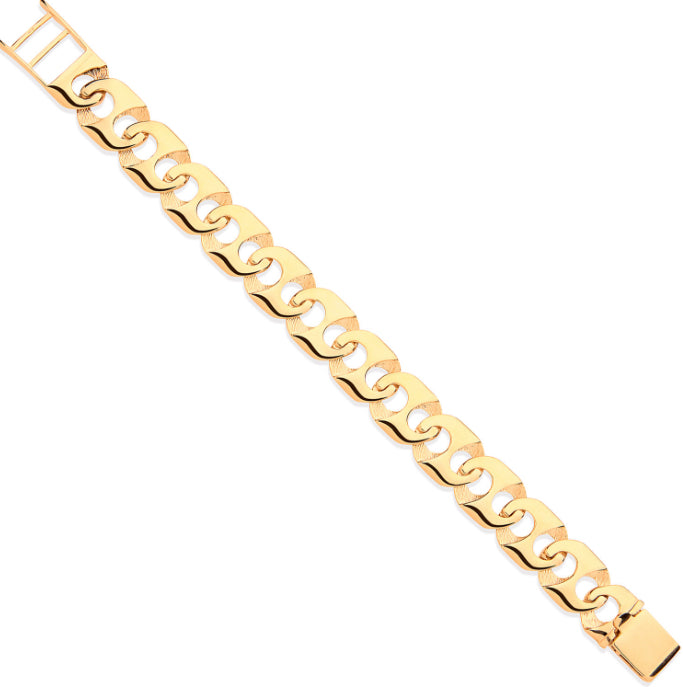 Y/G 16mm Anchor Large Link Gents Bracelet