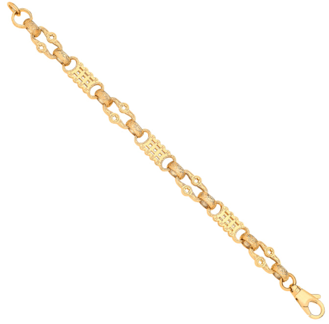 Y/G Stars & Bars Gents Bracelet