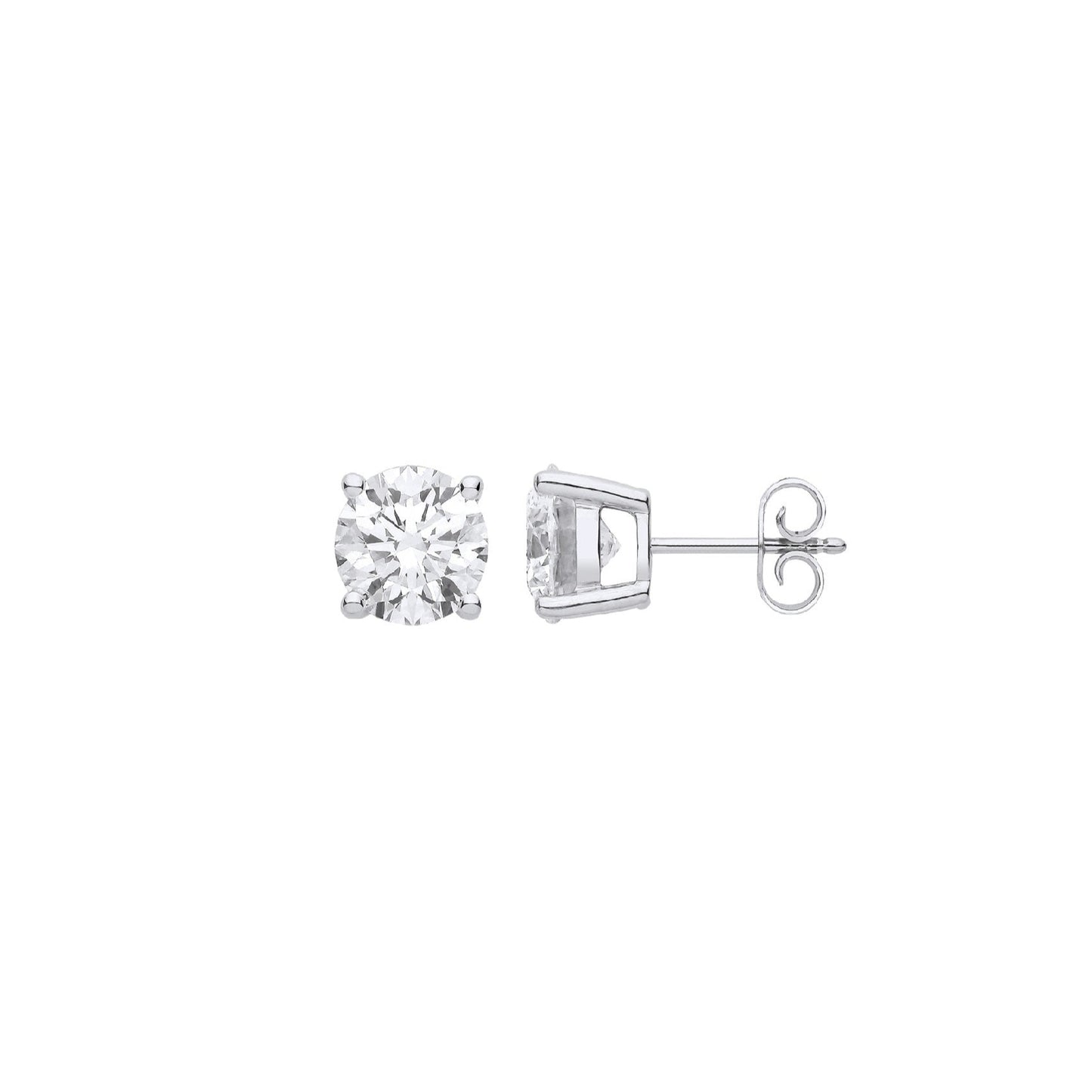 18ct 1.00ctw LAB GROWN Diamond Earrings IGI Certified