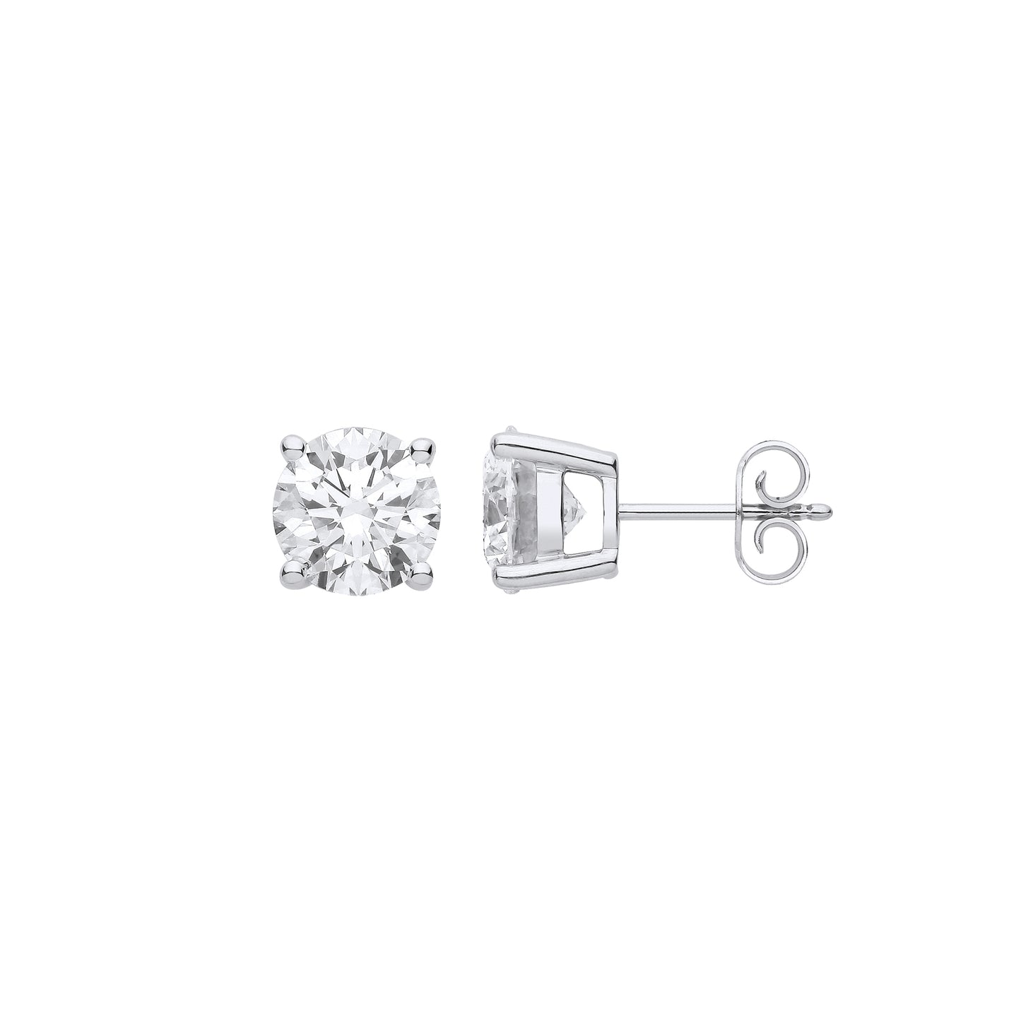 18ct White Gold 2.00ctw LAB GROWN Diamond Earrings IGI Certified
