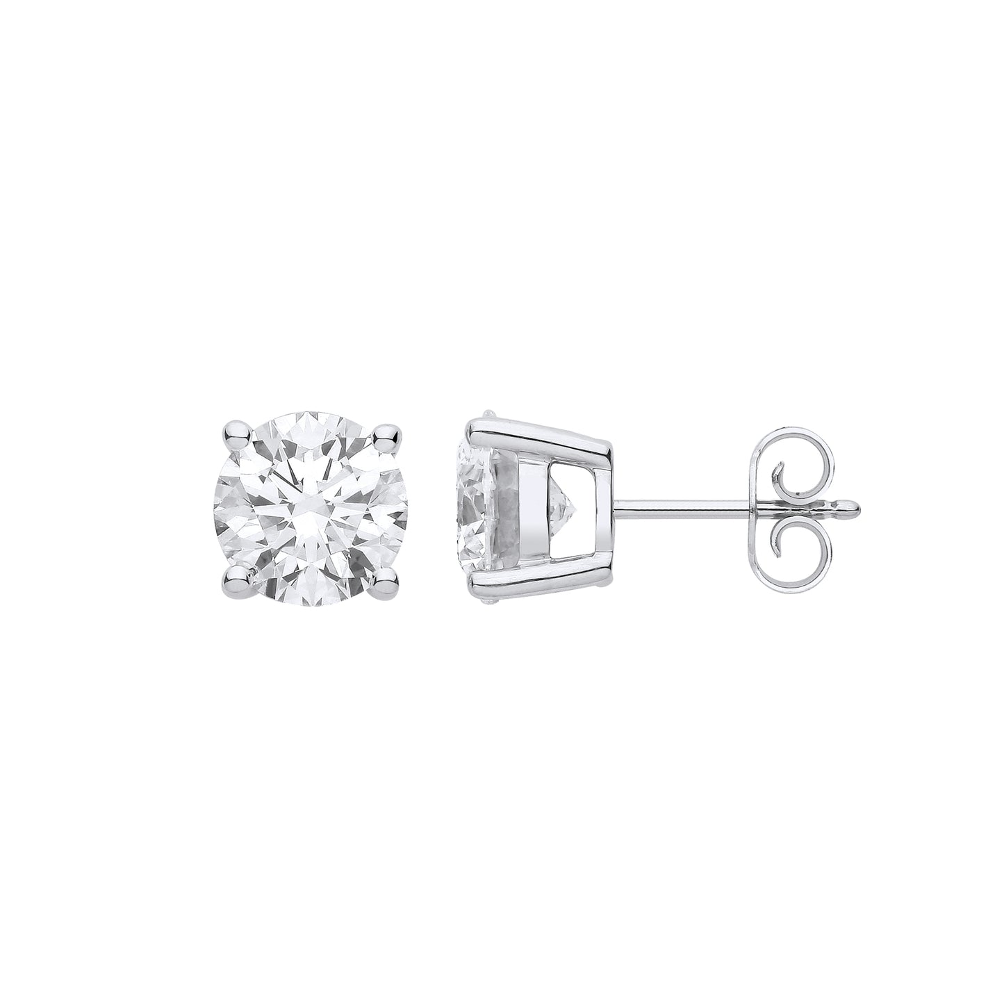 18ct White Gold 3.00ctw LAB GROWN Diamond Earrings IGI Certified