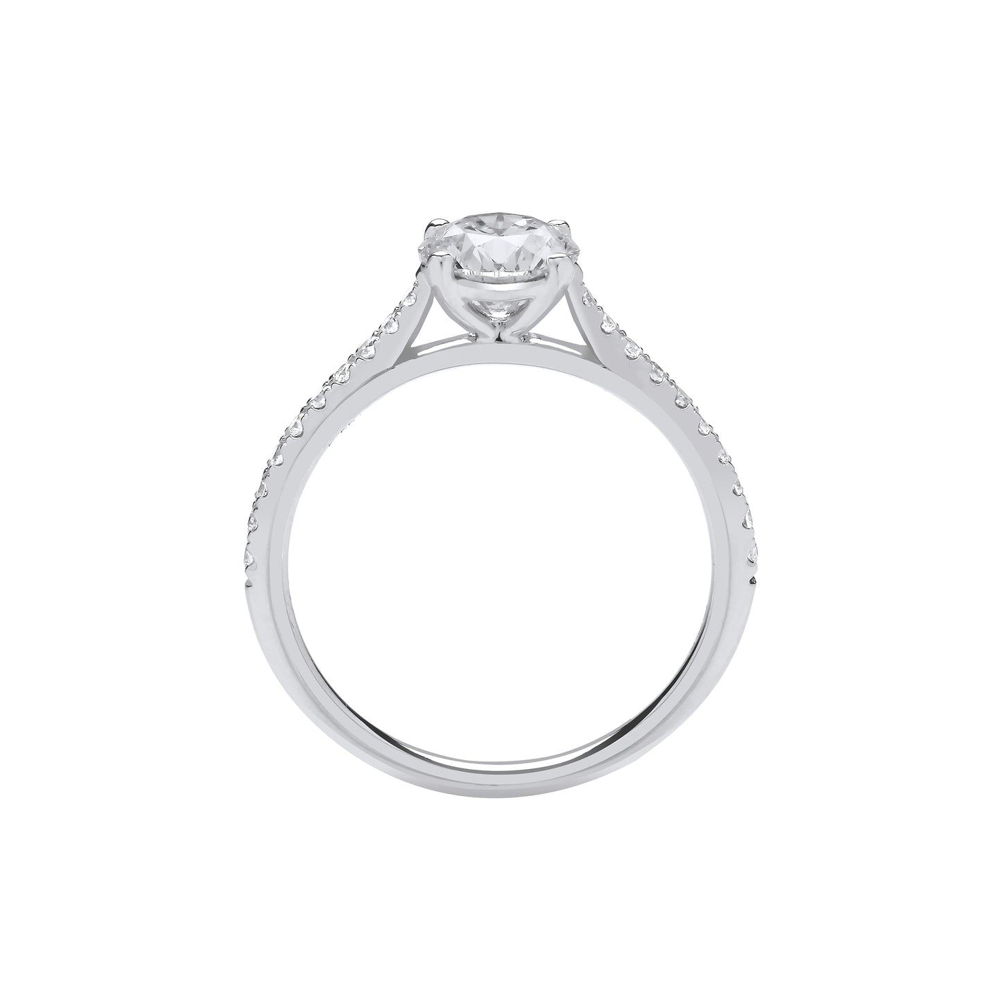 18ct White Gold 1.15ctw LAB GROWN Diamond Ring IGI Certified