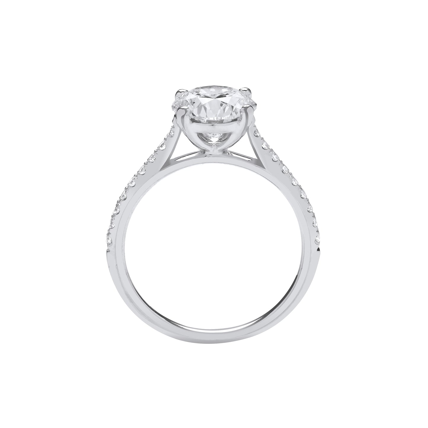 18ct White Gold 2.17ctw LAB GROWN Diamond Ring IGI Certified