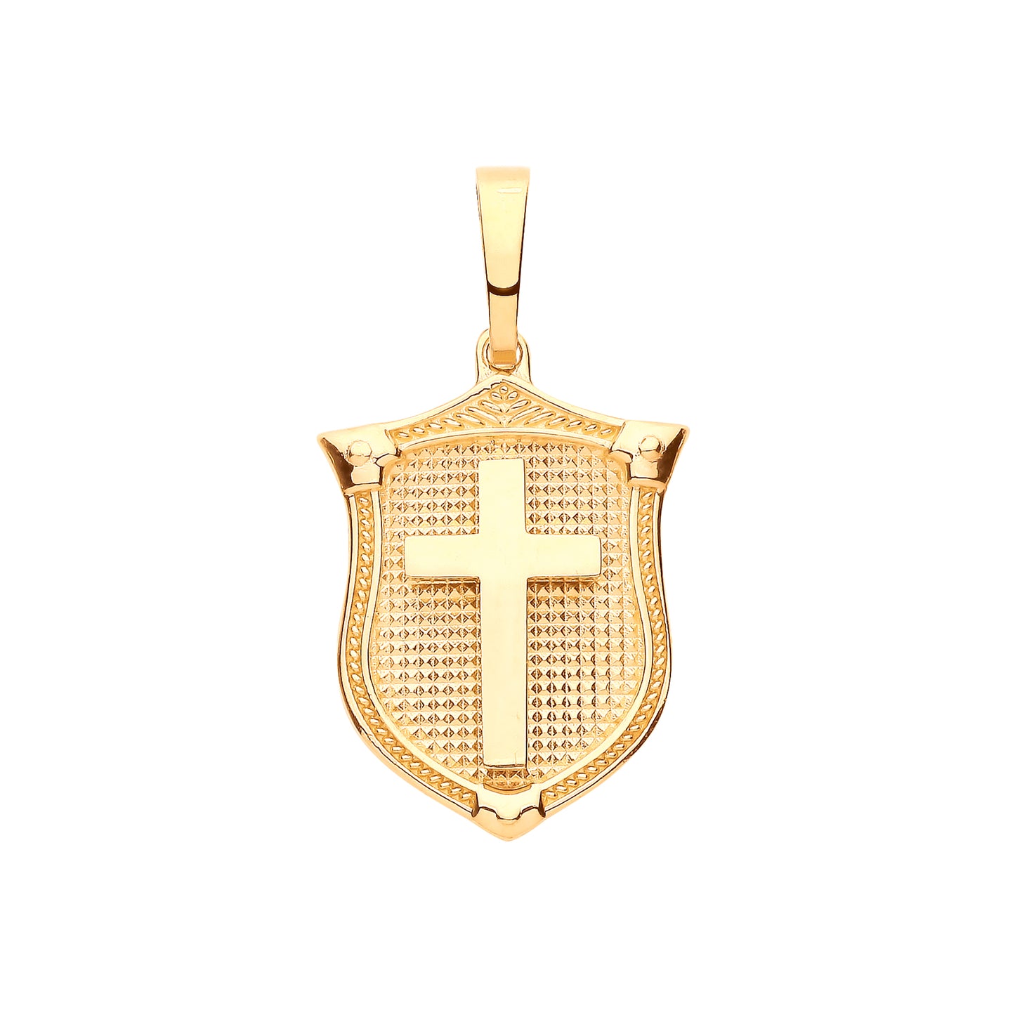 Y/G Cross Shield Pendant