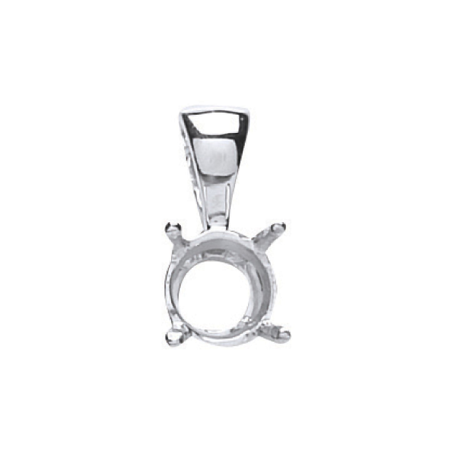 18ct W/G Pendant Mount 0.70-0.75ct