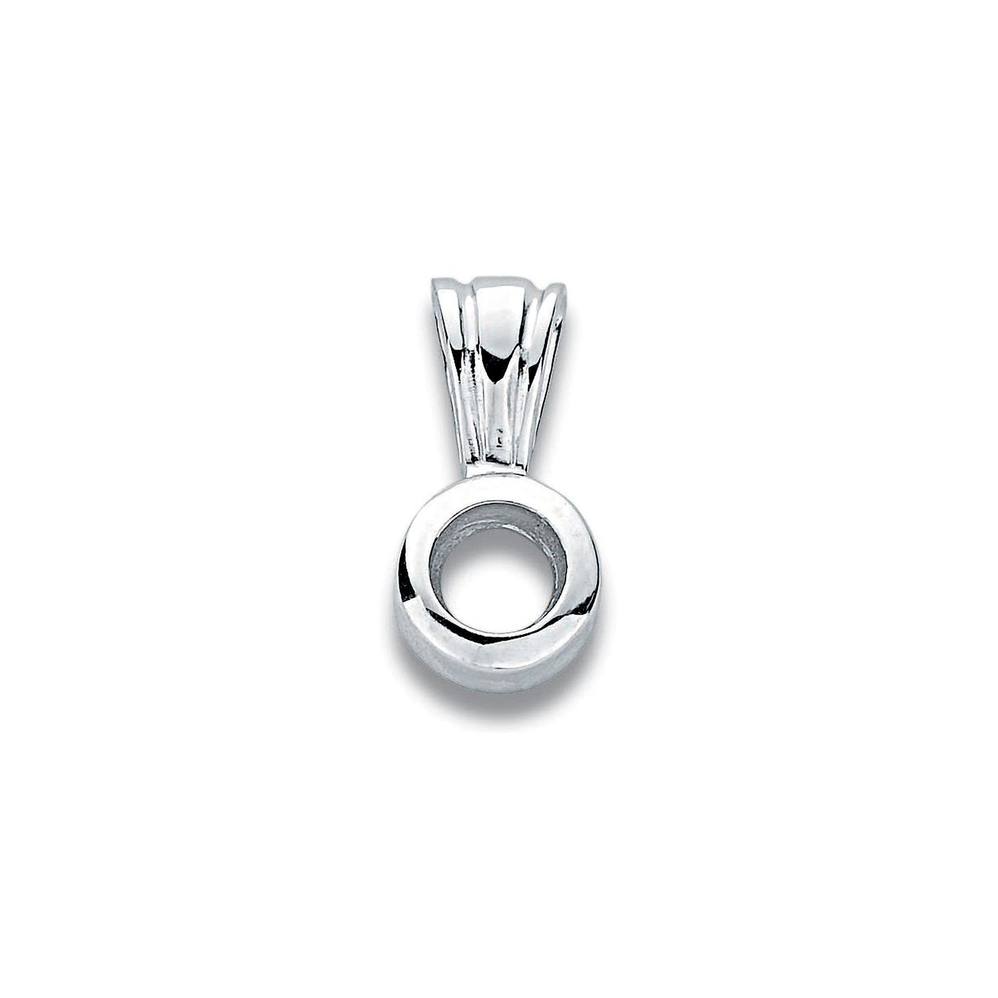 18ct W/G Pendant Mount Rubover 0.20-0.25ct
