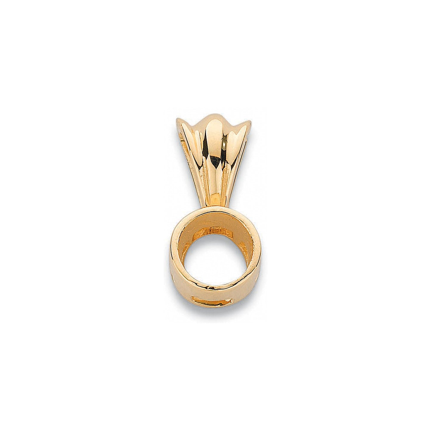 18ct Y/G Pendant Mount Rubover 0.40-0.50ct
