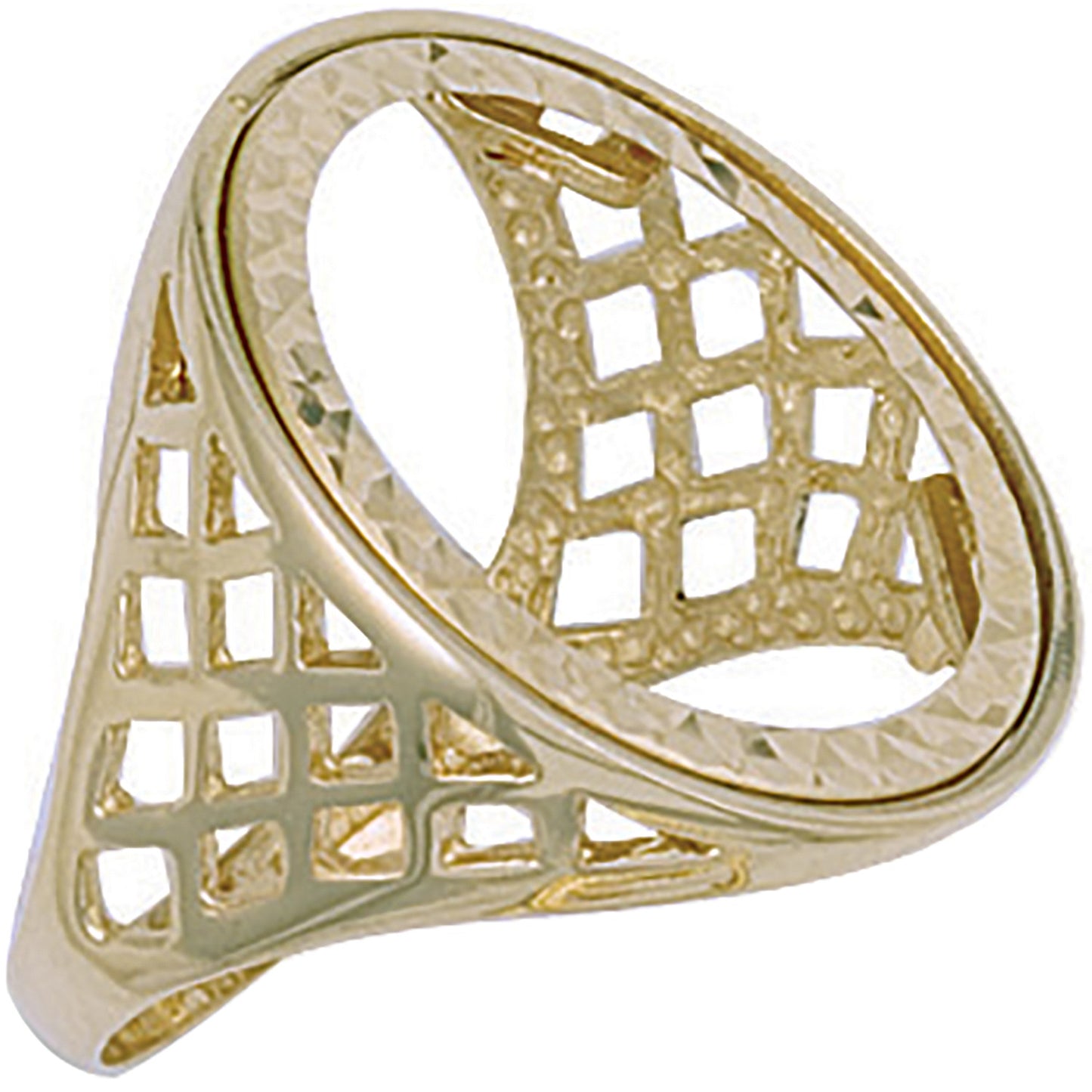 Y/G (Full) Basket Sides Sovereign Ring