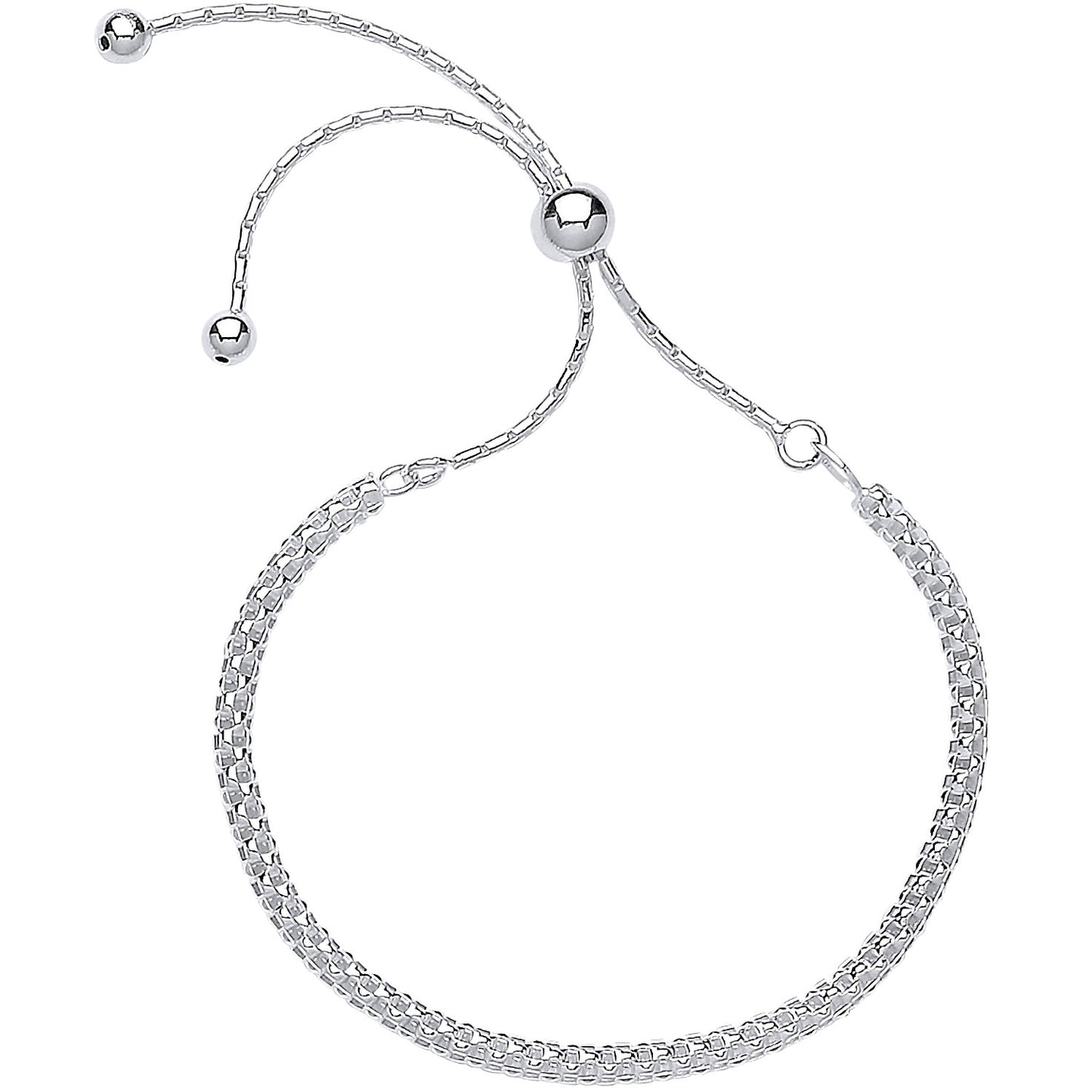 Silver Fancy Link Friendship Bracelet