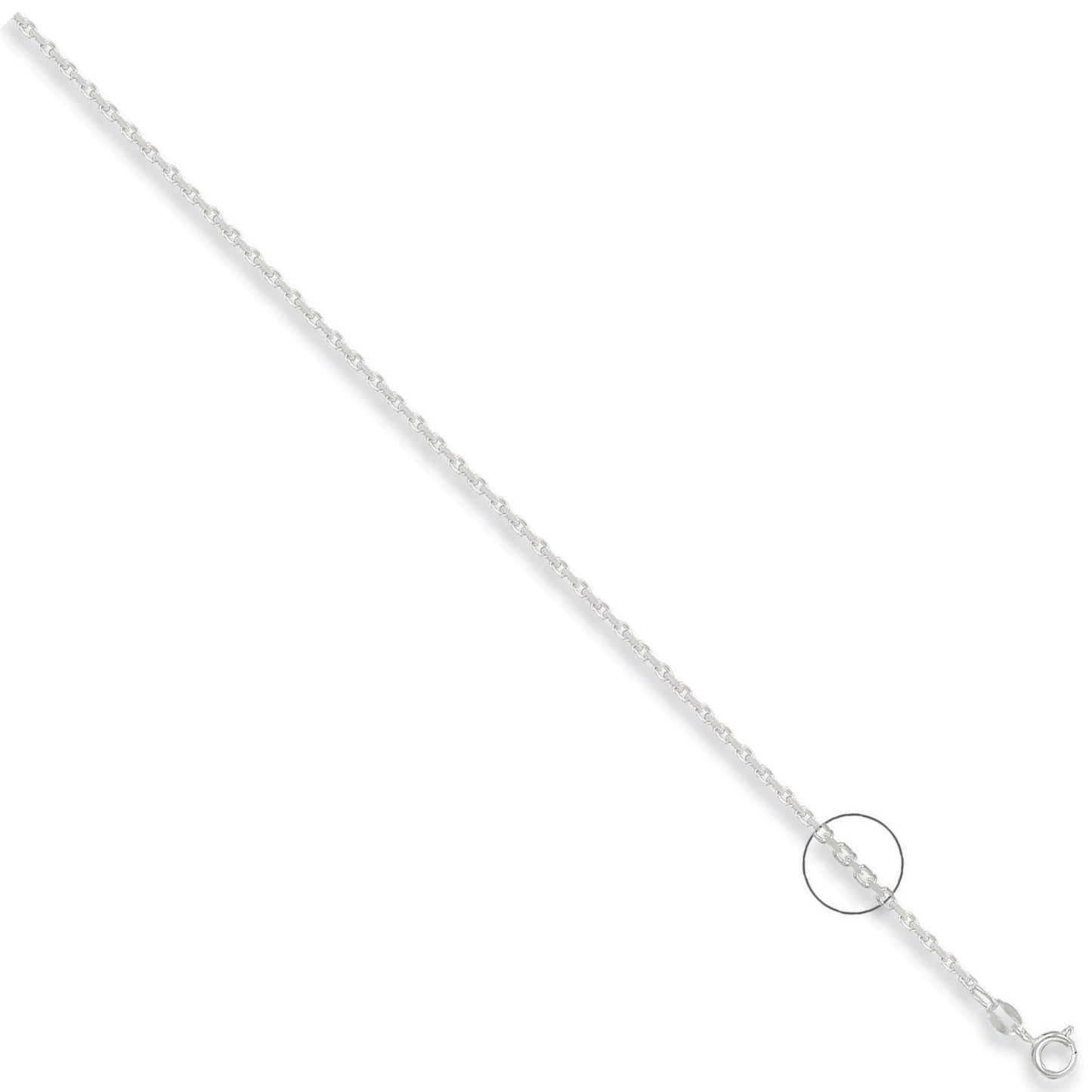 Silver 2.2mm Diamond Cut Belcher Chain