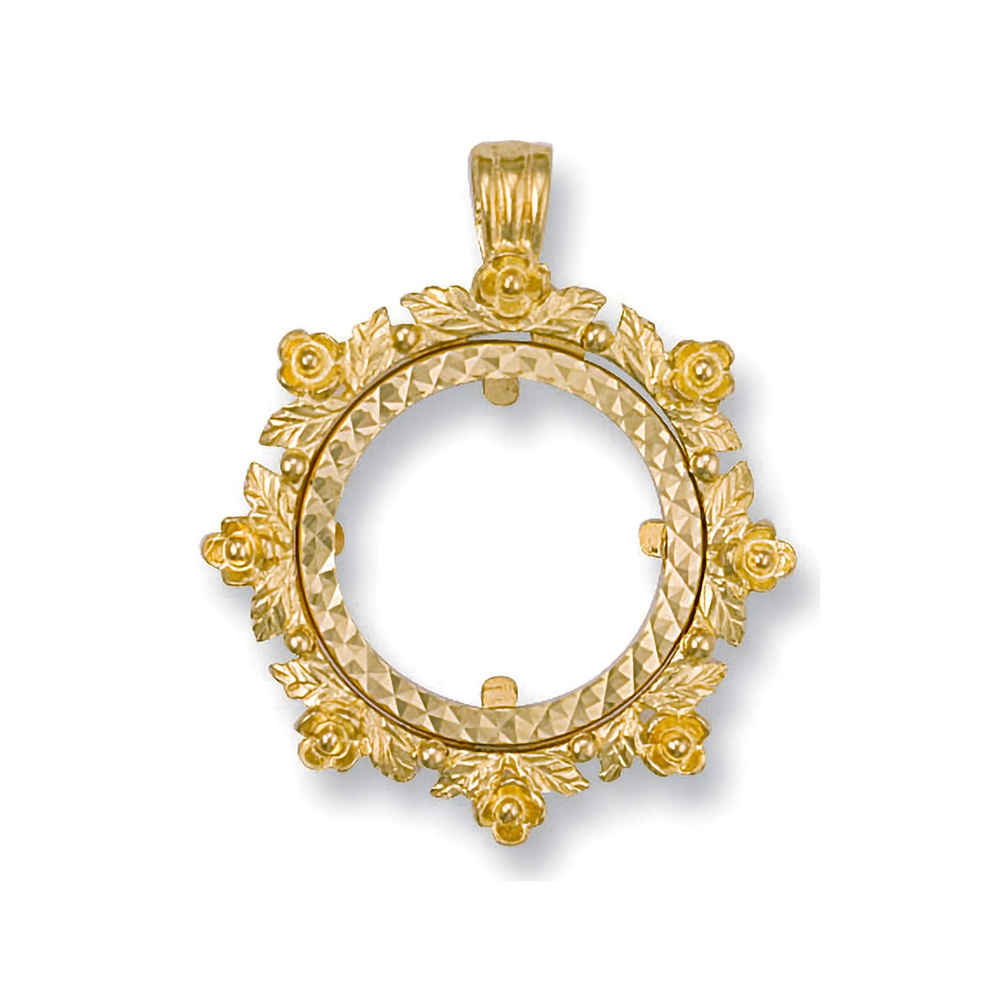 Y/G (Half) Fancy Sovereign Pendant