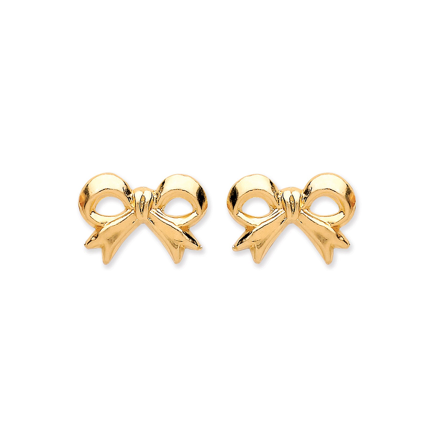 9ct Y/G Bow Studs