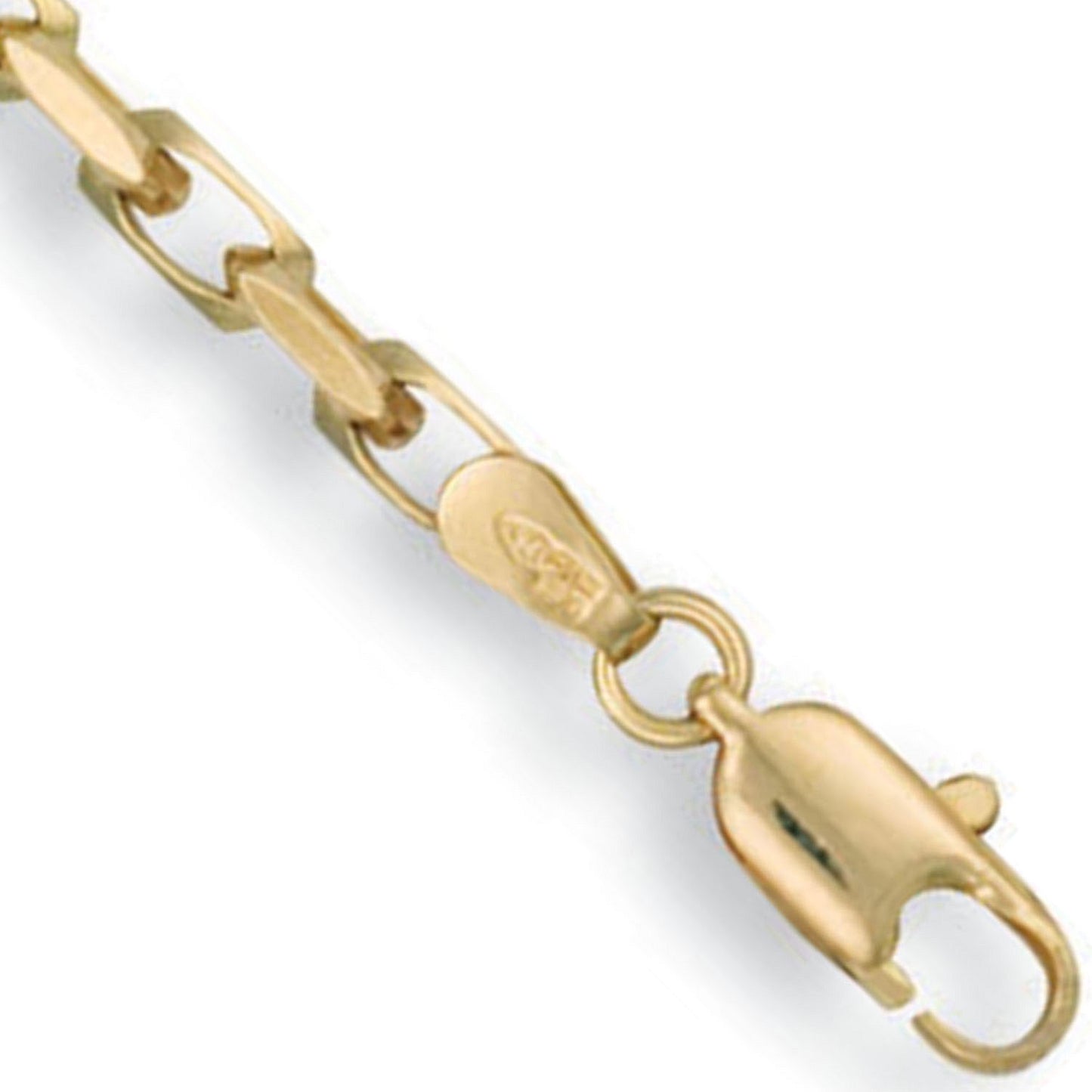 Y/G 3.5mm Diamond Cut Oval Belcher Chain