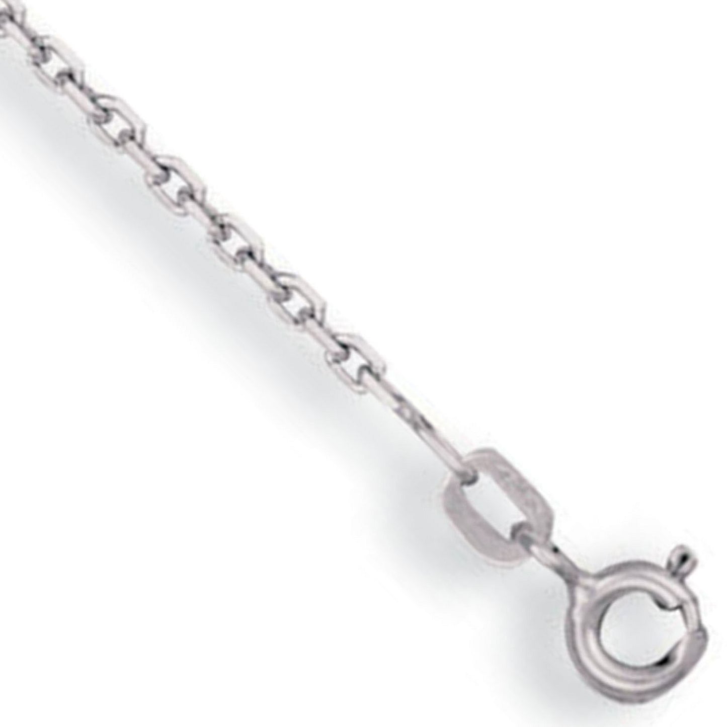 W/G 1.2mm Diamond Cut Oval Belcher Chain