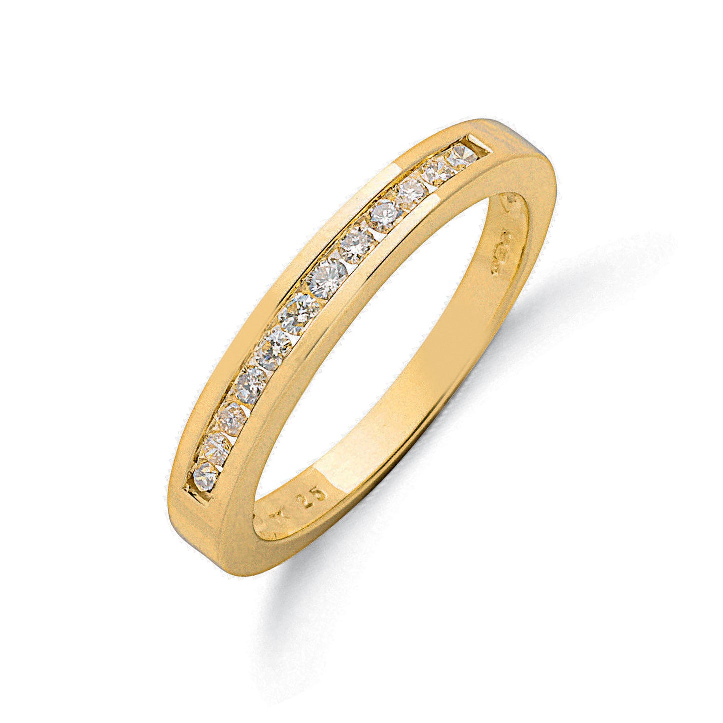 9ct Y/G 0.25ct Diamond Eternity Ring