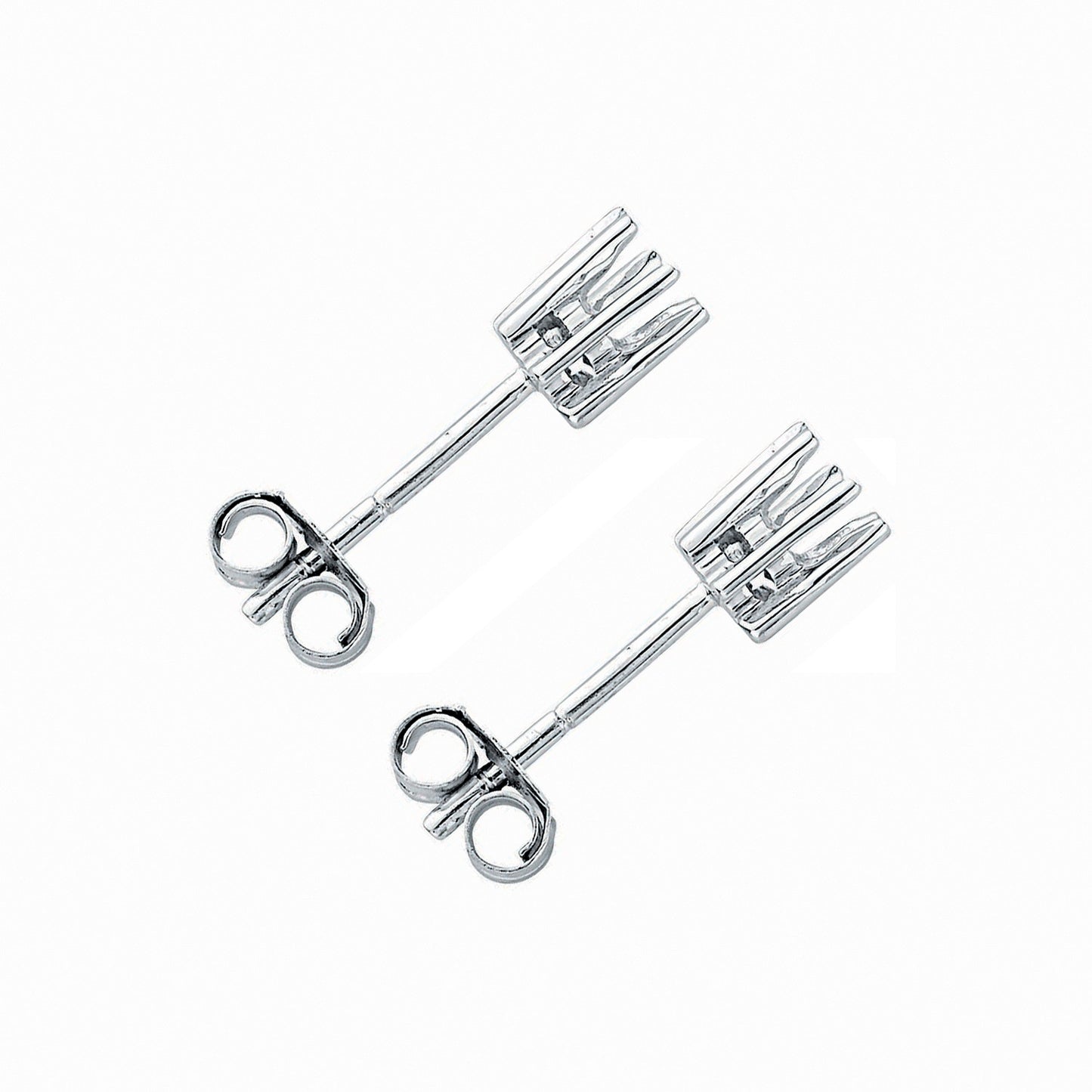 18ct W/G Earrings Mount 0.25-0.30ctw