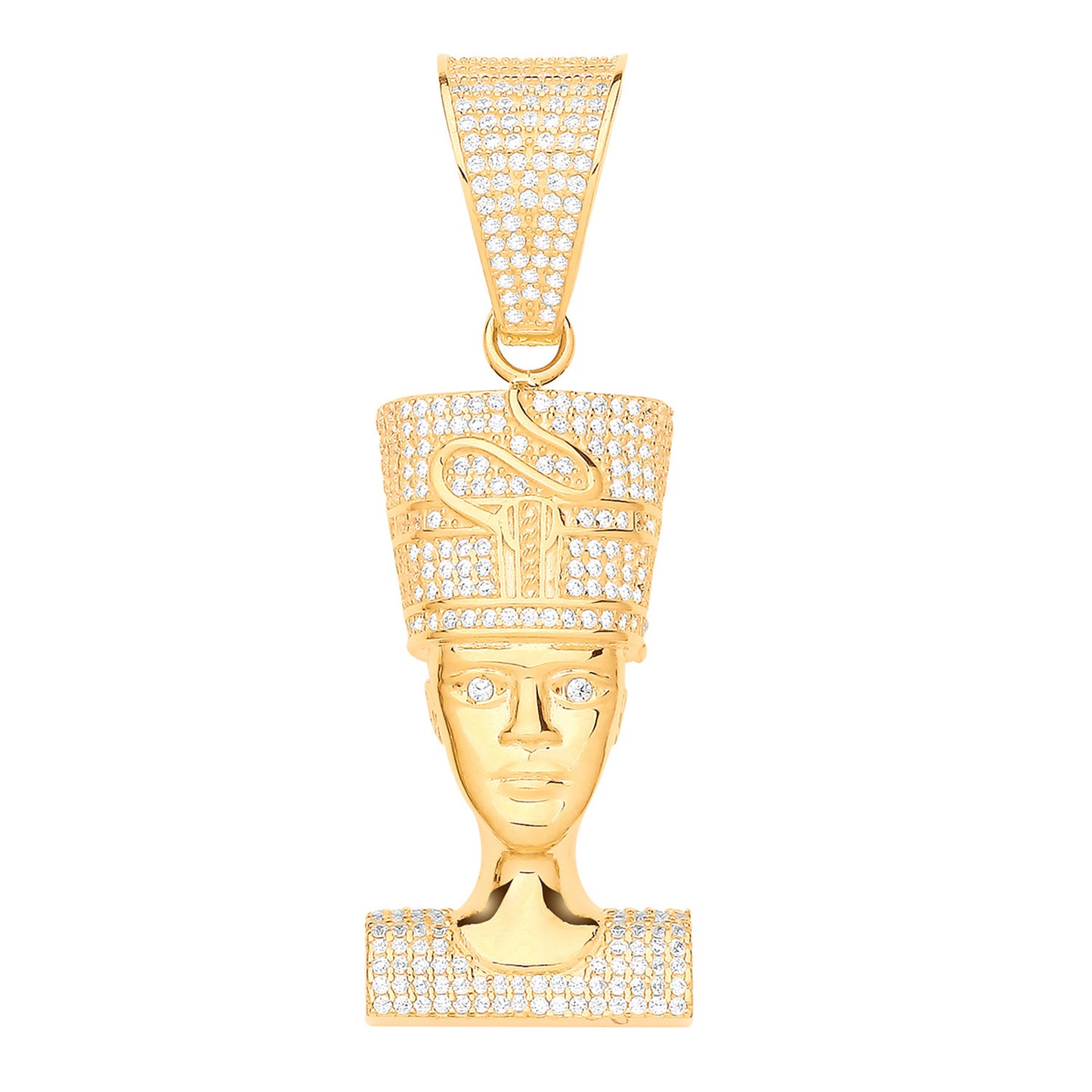 Y/G CZ Nefertiti Pendant
