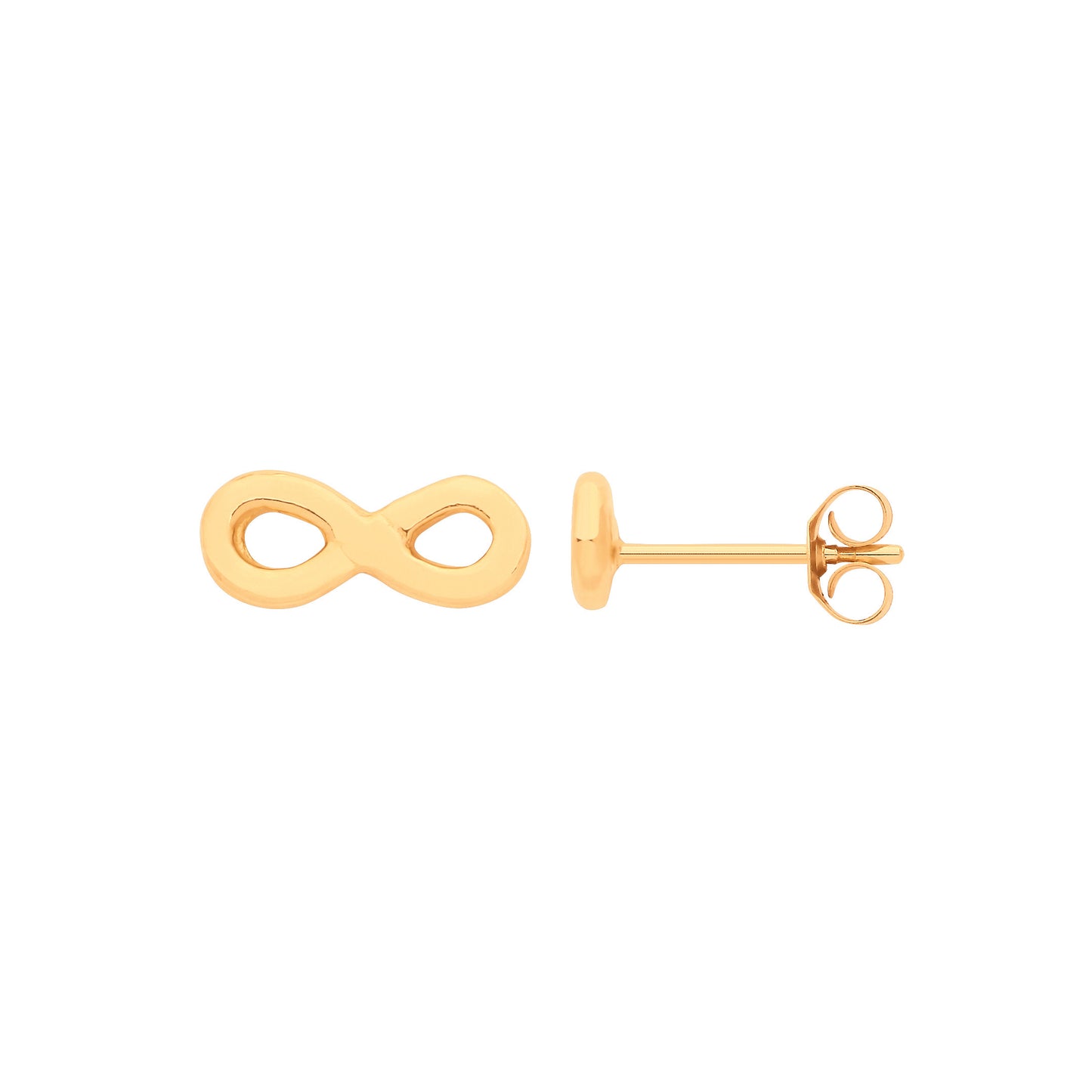 9ct Y/G Infinity Studs