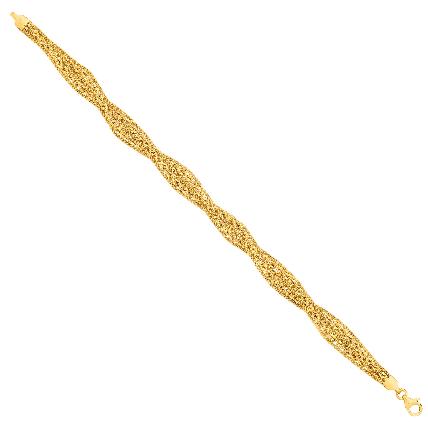 Y/G Graduated Rope & Mesh 18" Necklace/Ladies Bracelet