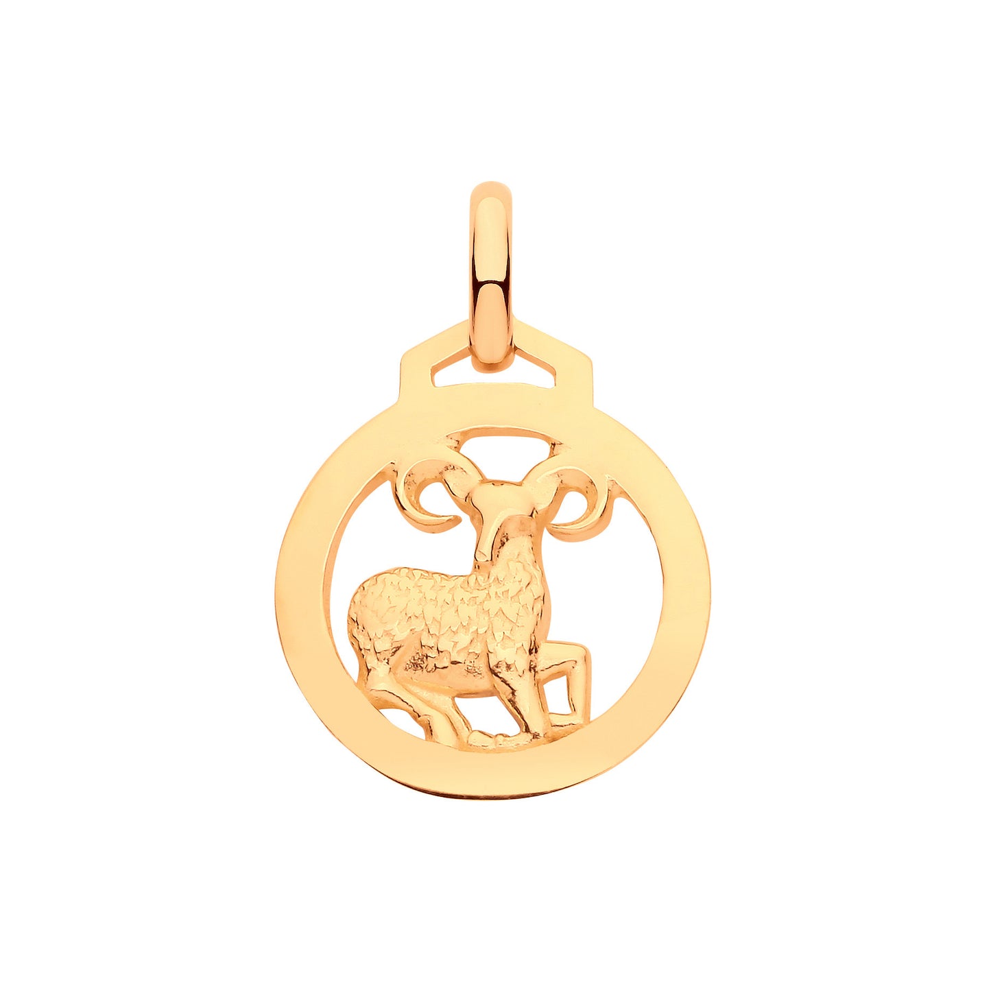 Y/G Round Zodiac Pendant ARIES