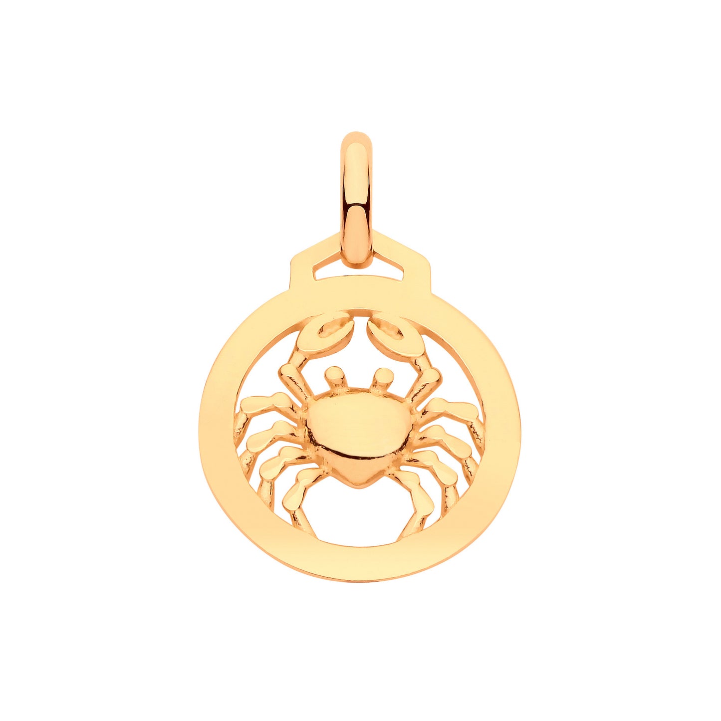 Y/G Round Zodiac Pendant CANCER