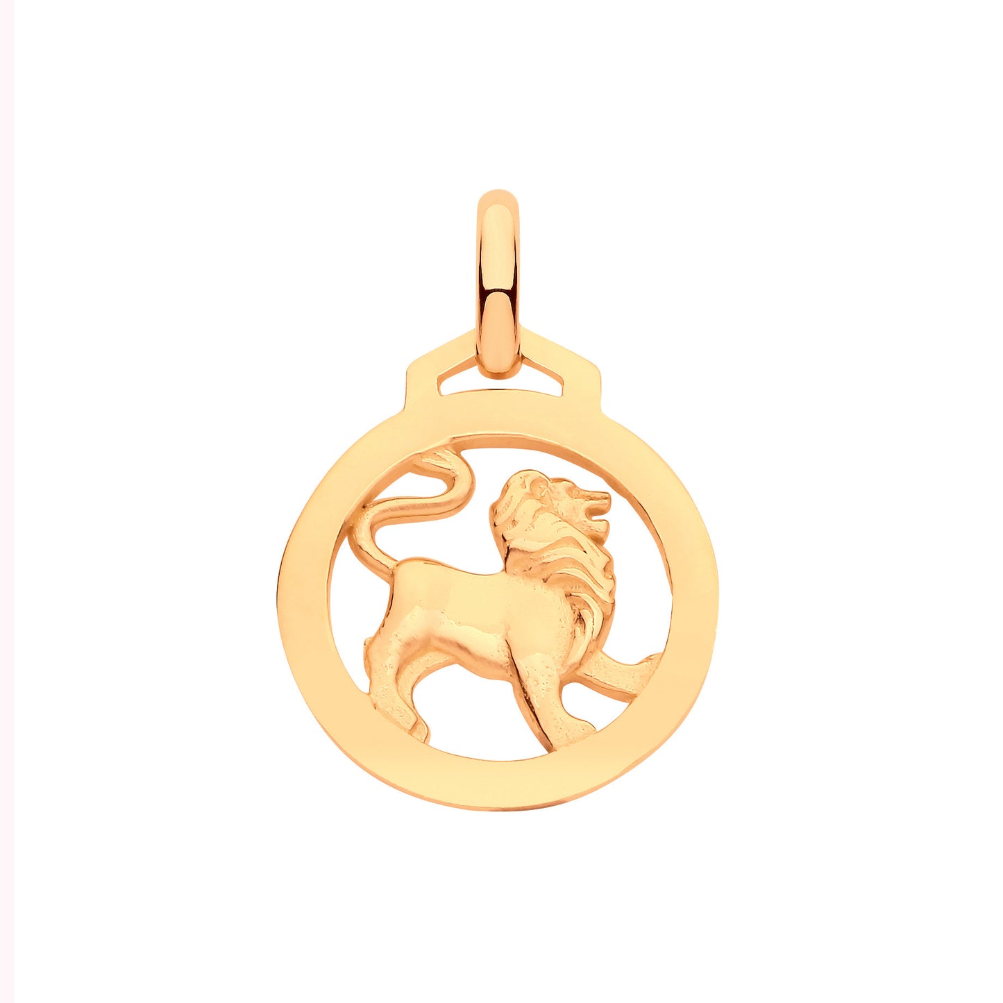 Y/G Round Zodiac Pendant LEO