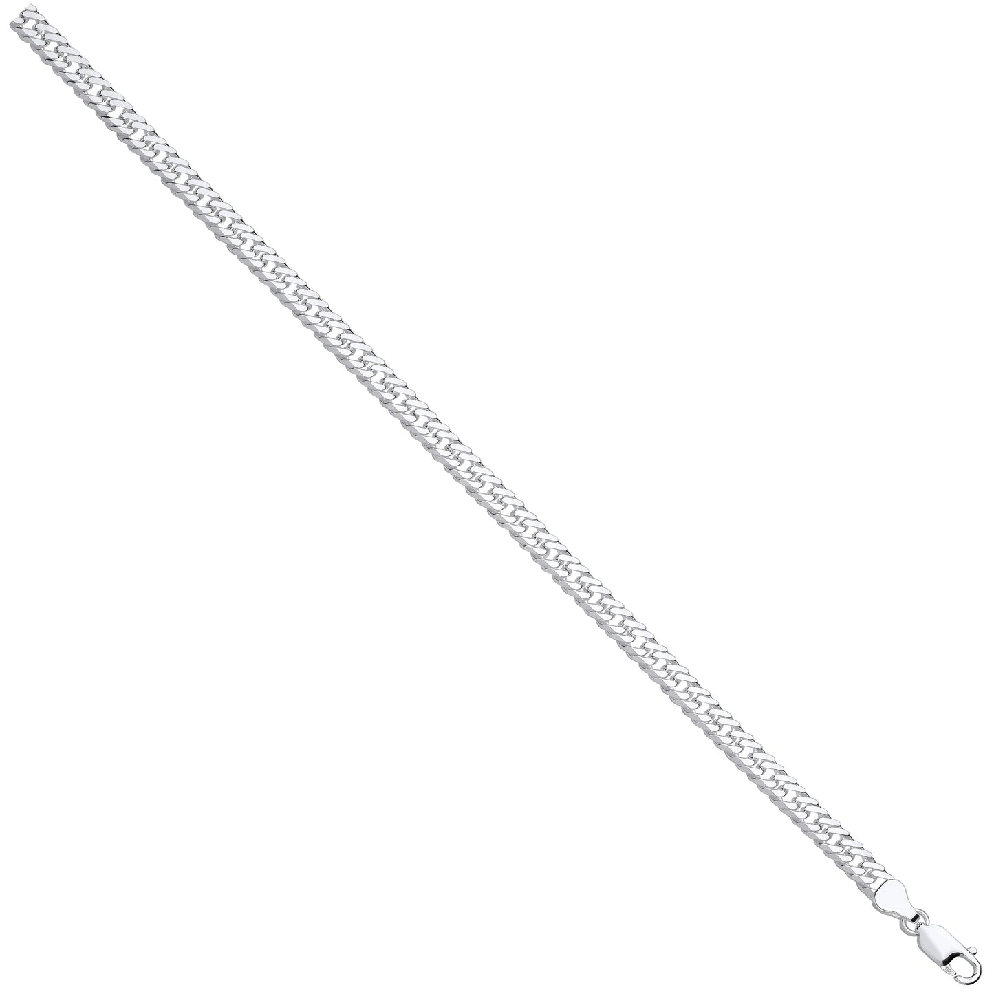 Silver Double Curb 6mm Chain