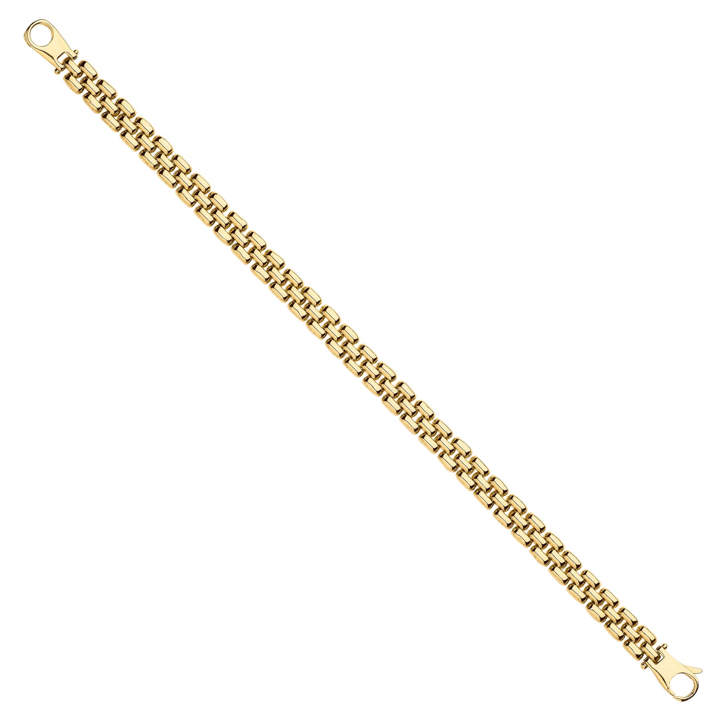 Y/G 6.4mm Panther Link Ladies Bracelet
