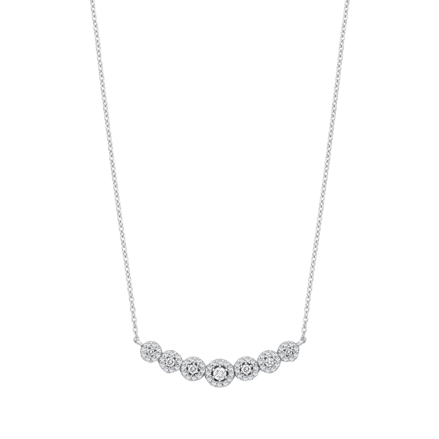 18ct White Gold Necklace 0.50ctw