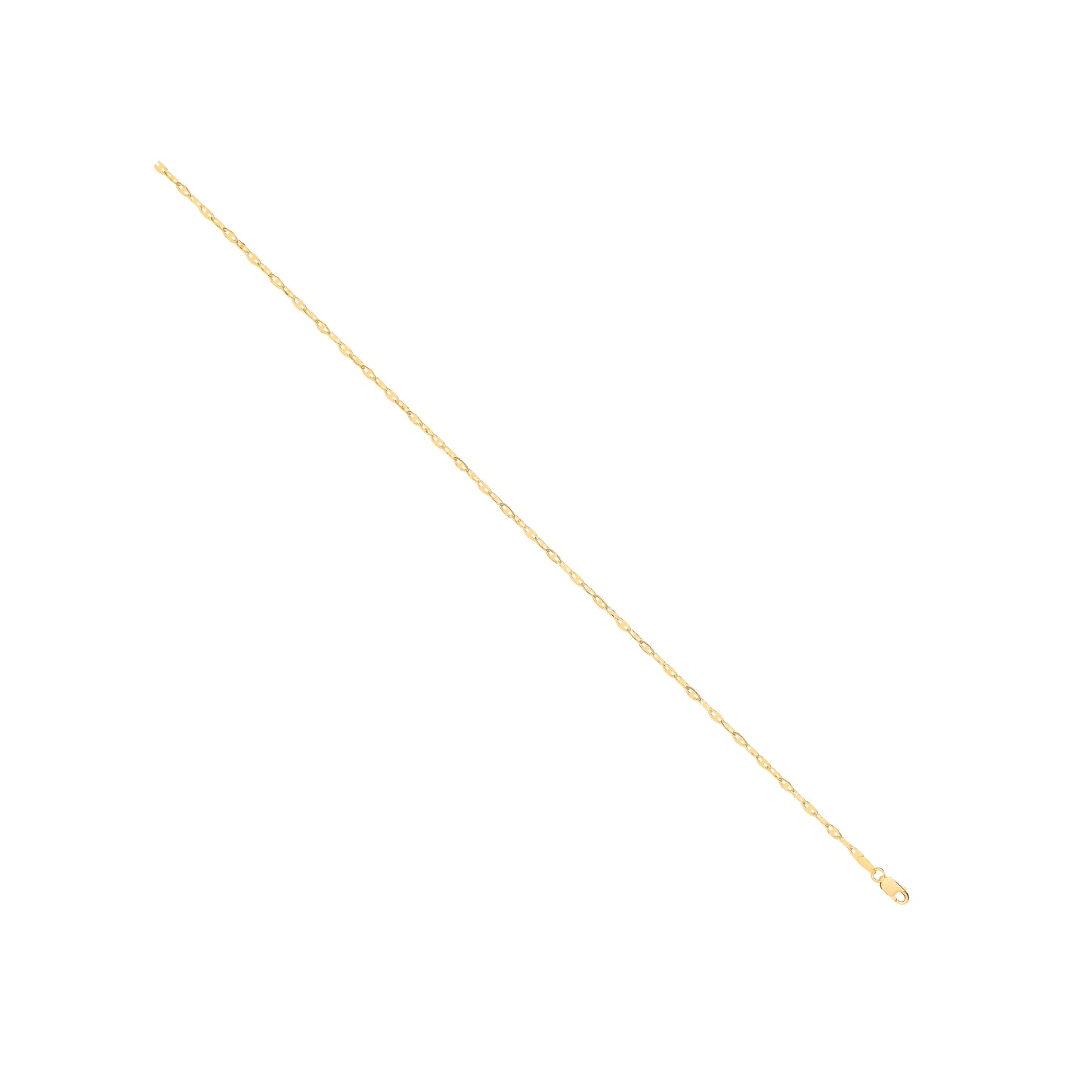 14ct Y/G Hollow Shiny Anchor 2.2mm Chain