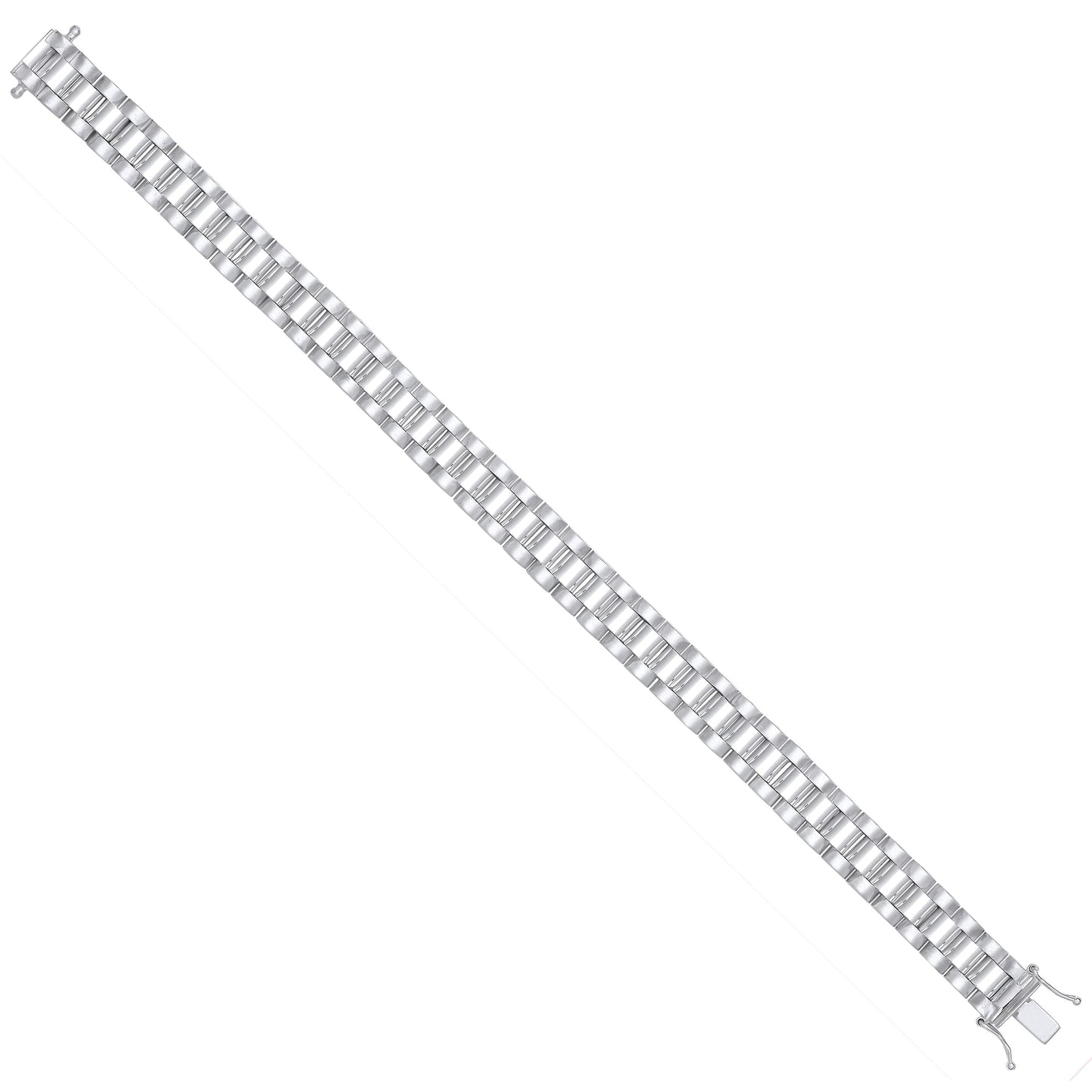 Silver 10mm Fancy Link Gents Bracelet