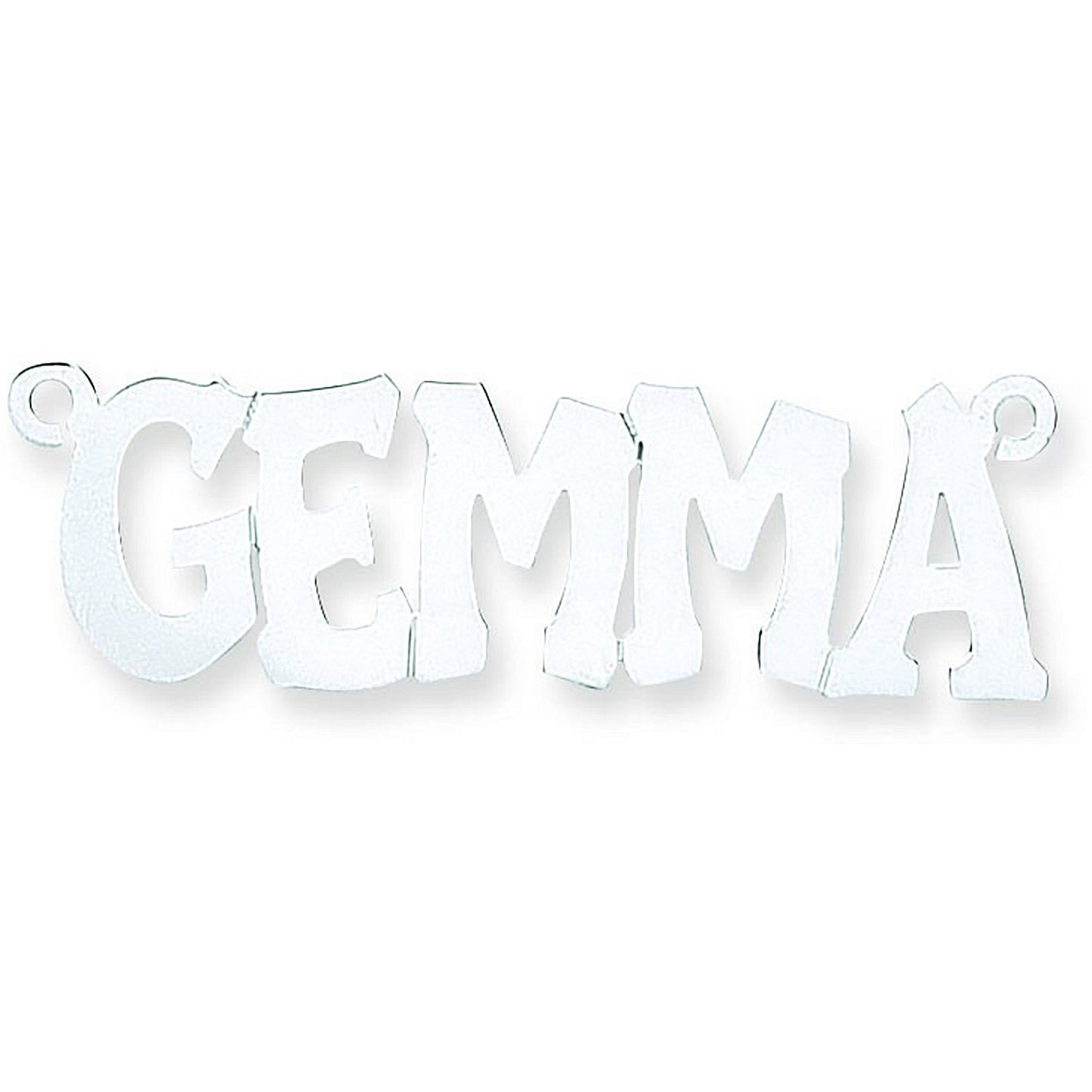 Silver Large Hip Hop Style Name Nameplate with 16"/18"/20" chain