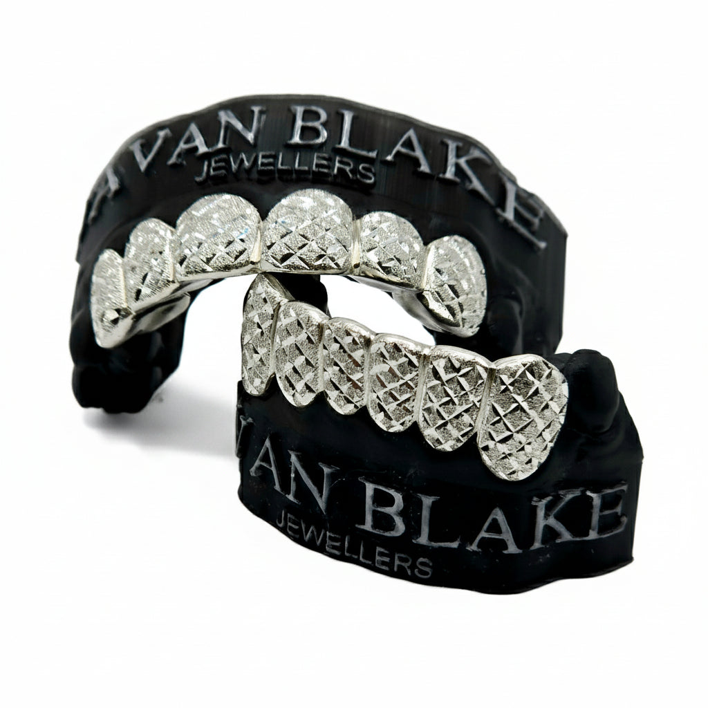 Diamond-Cut Sterling Silver Grillz Set – Javan Blake Jewellers