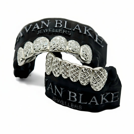 Diamond-Cut Sterling Silver Grillz Set – Javan Blake Jewellers