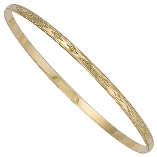Y/G 3mm D/C D - Shaped Slave Bangle