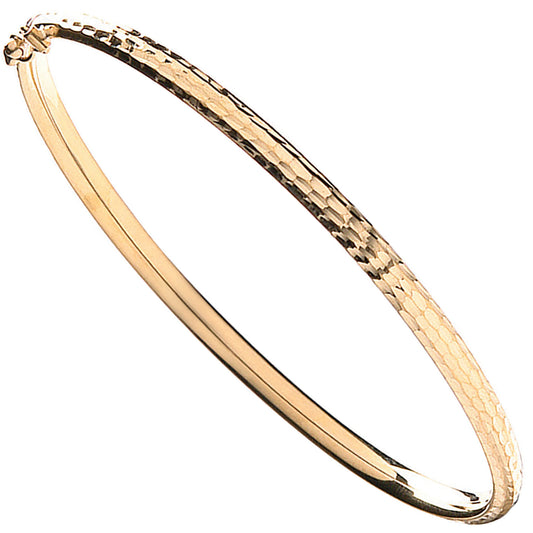 Y/G D/C Fancy Bangle