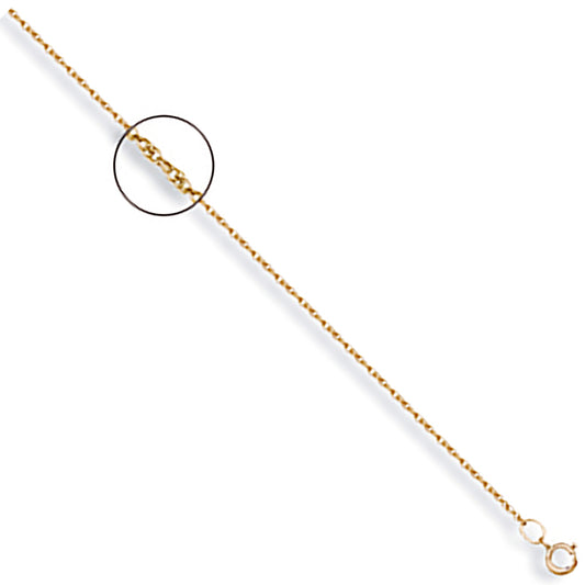 Y/G 1.0mm Prince of Wales Chain