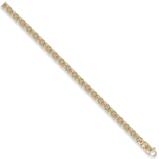 Y/G 6mm Flat Byzantine Chain