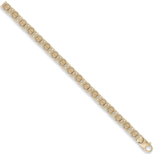 Y/G 7mm Flat Byzantine Chain