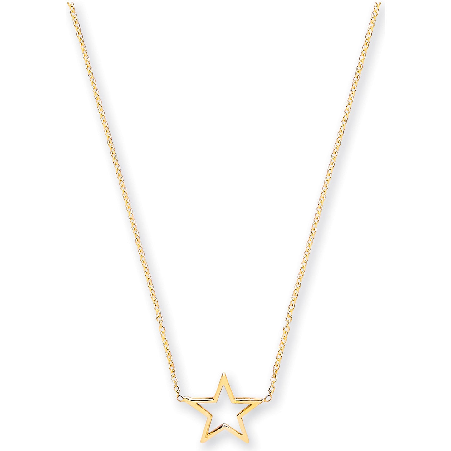 Y/G Rolo Chain with Star Adjustable from 18" to 16"/17"