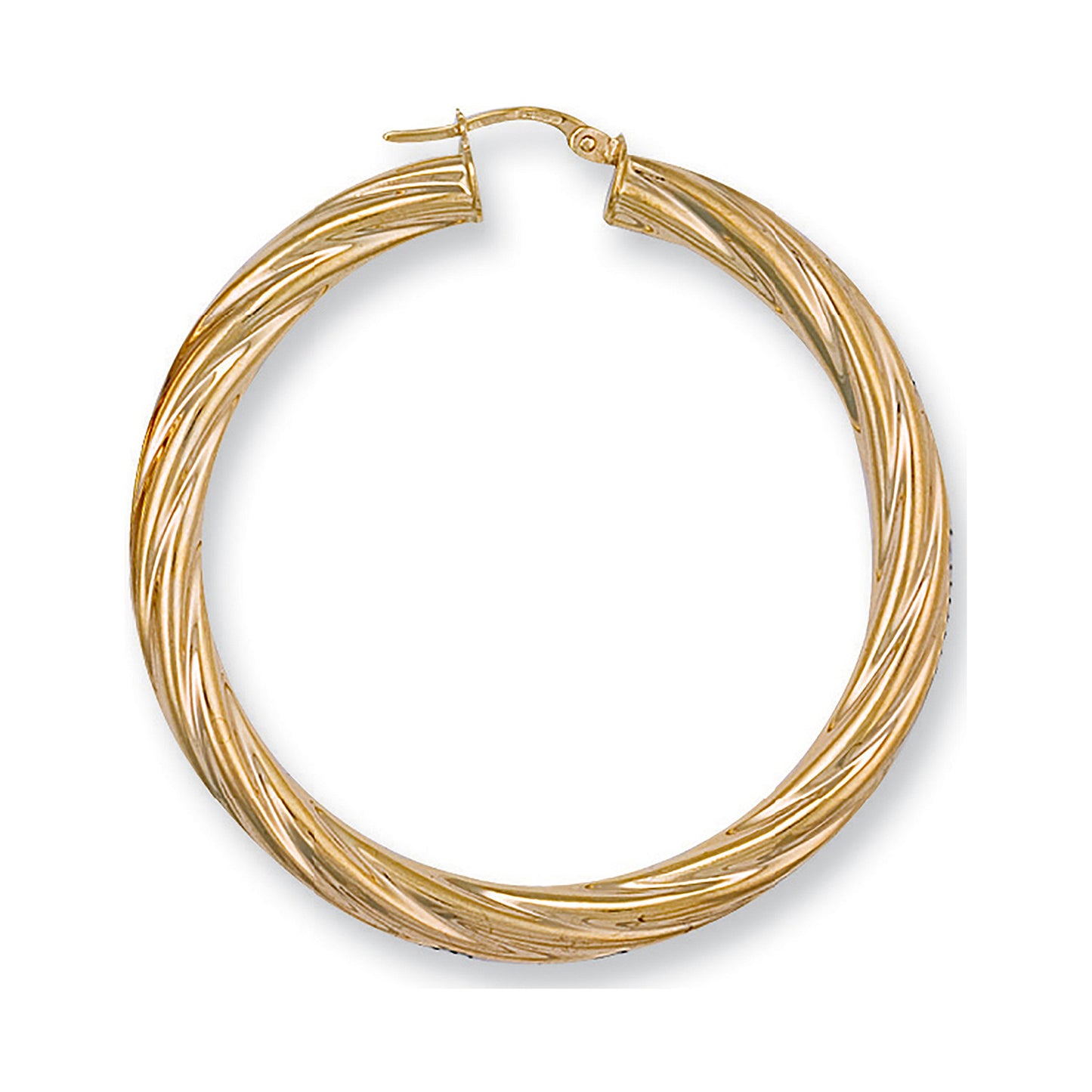 Y/G 49mm Twisted Hoop Earrings