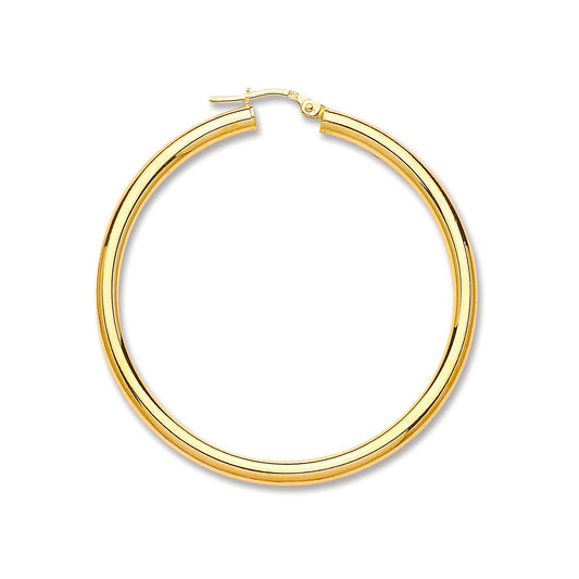 Y/G 46mm Plain Tube Hoop Earrings