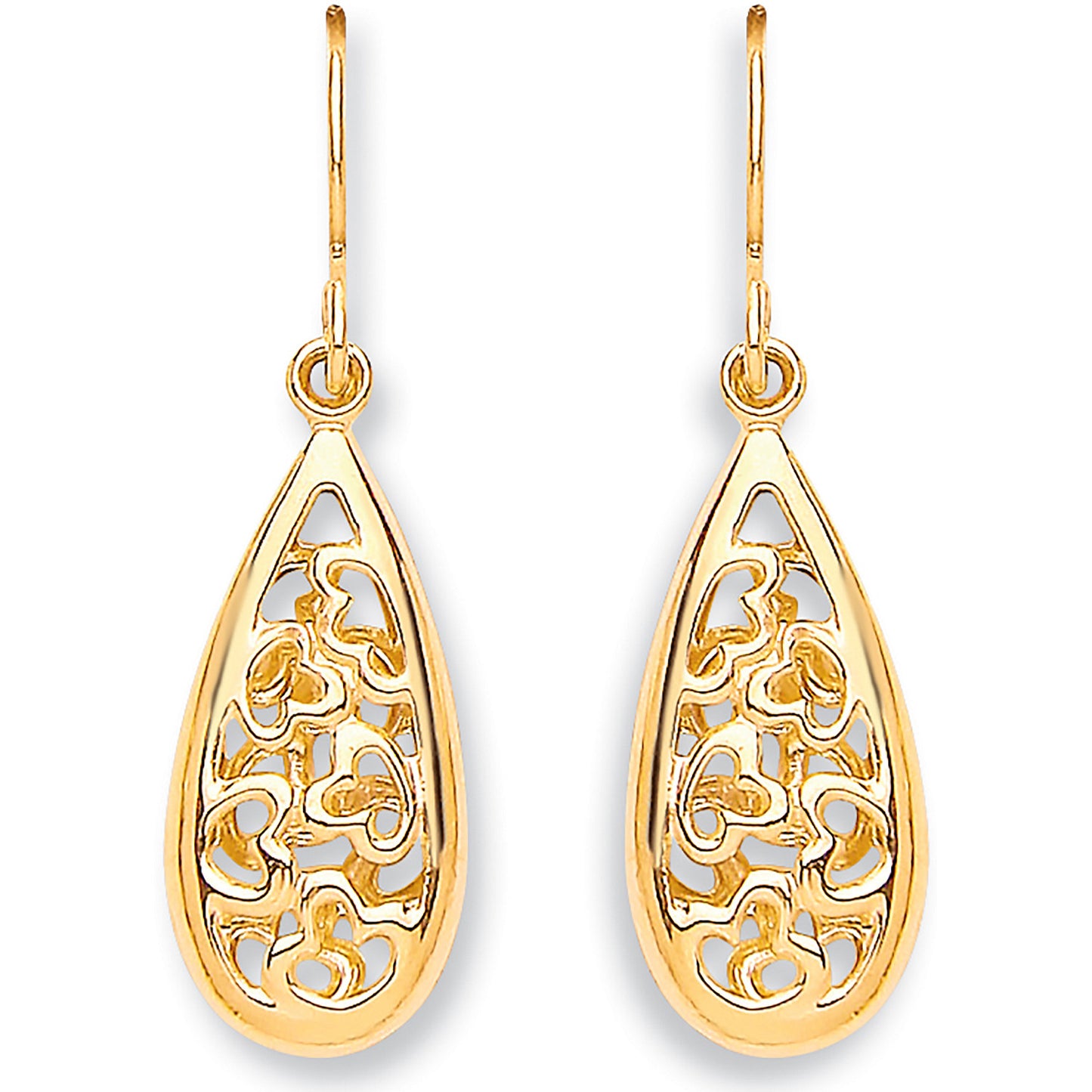 Y/G Hook Oval Drop  Earrings