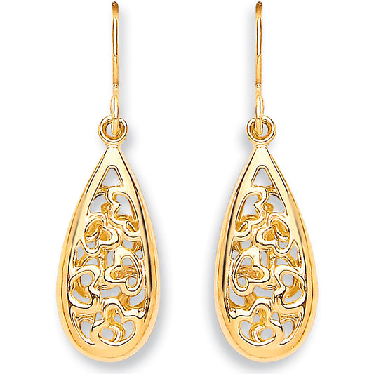 Y/G Hook Oval Drop  Earrings