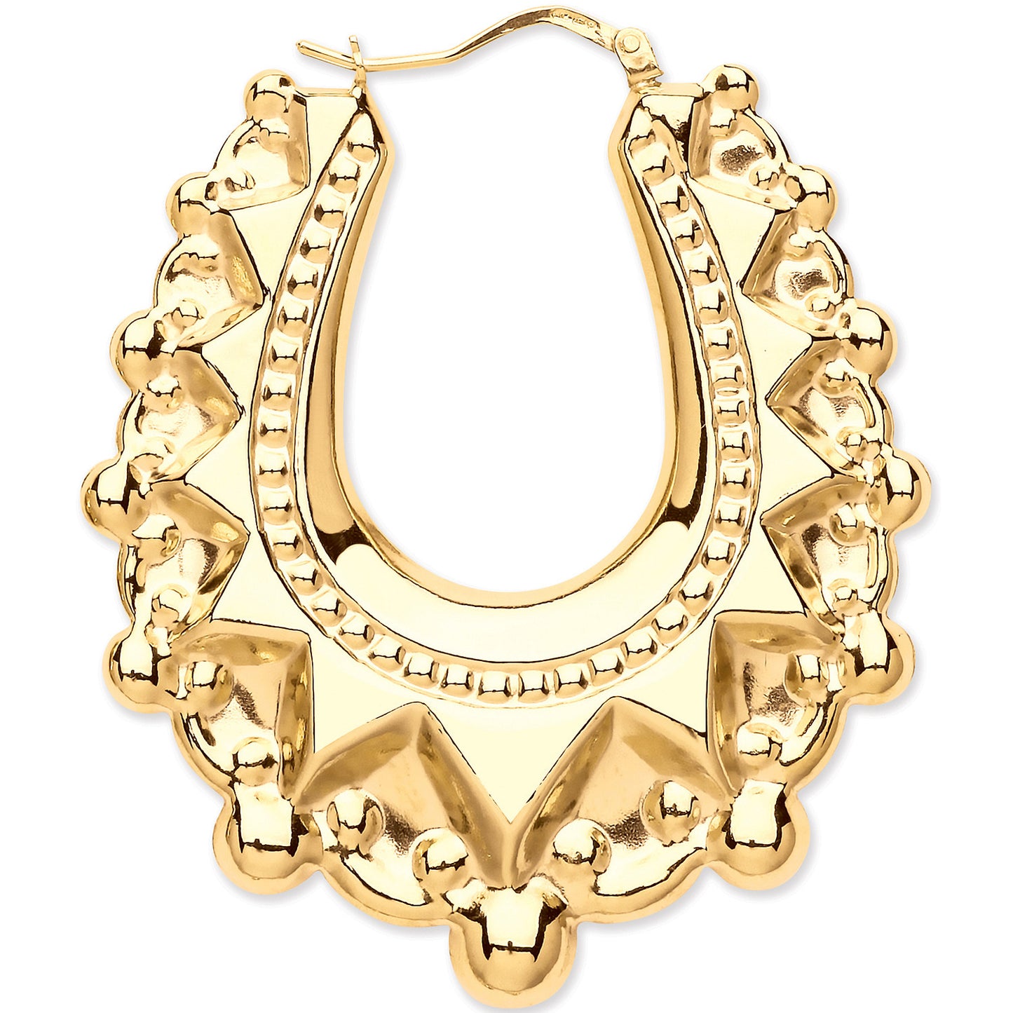 Y/G Large Traditional Creoles Earrings