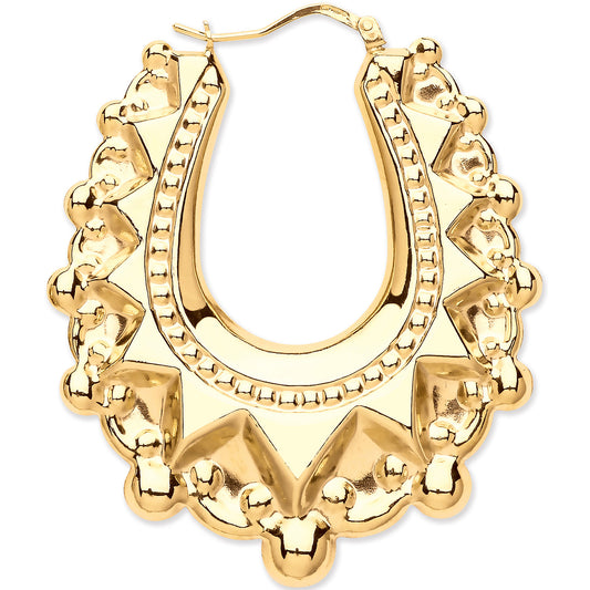 Y/G Large Traditional Creoles Earrings