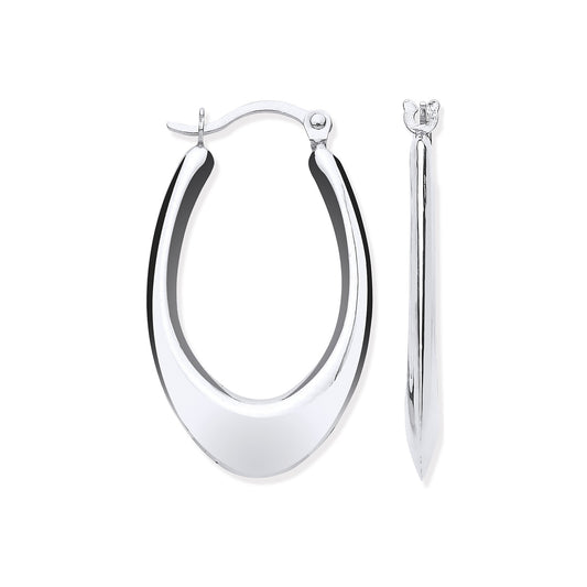 W/G Hollow Plain Tube Earrings